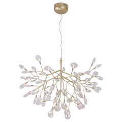 Подвесная люстра Crystal Lux Evita SP63 Gold/Transparent, фото 